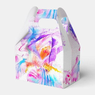 Iris-Hochzeitstorte Geschenkbox Violette Blaue Blu Geschenkschachtel