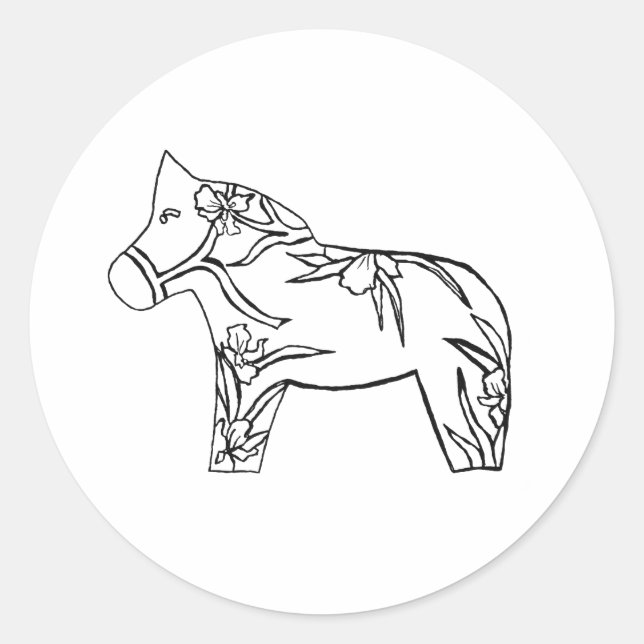 Iris Horse Sticker (Vorderseite)
