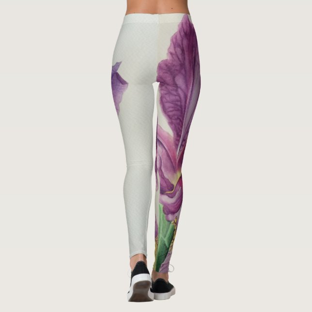 Iris in Sensual Bloom Leggings (Rückseite)