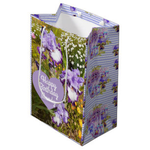 Iris Iris Lila Blume Geburtsname Mittlere Geschenktüte