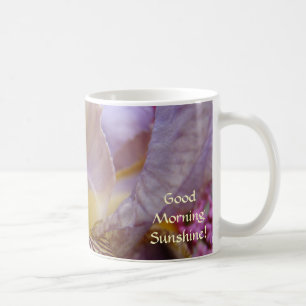 Iris-Kaffeetasse Mug Geschenke Lila Iris Blumen Kaffeetasse