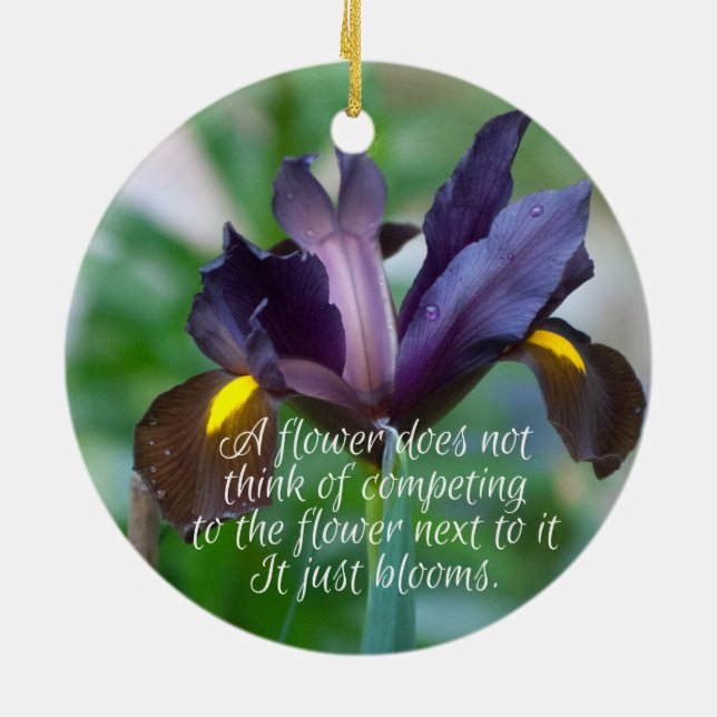 Iris Keramik Ornament (Hinten)