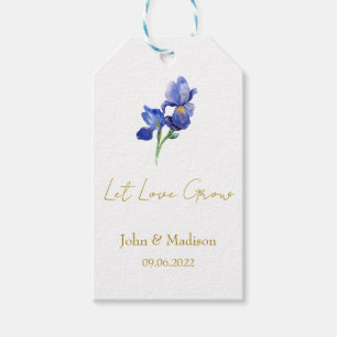 Iris Lass Liebe wachsen Hochzeitssamen Geschenkanhänger