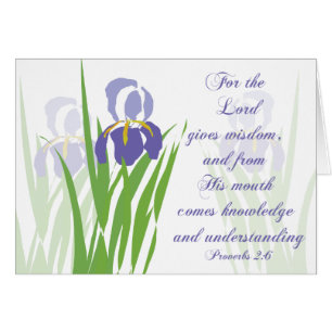 Iris, le Seigneur donne sagesse Parakaleo carte de