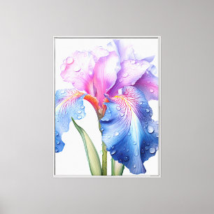 Iris-Leinwand-Wandkunst Leinwanddruck