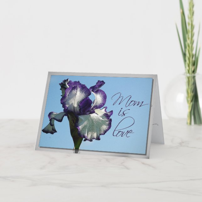 Iris Liebe Card für Mama Dankeskarte (Vorderseite)