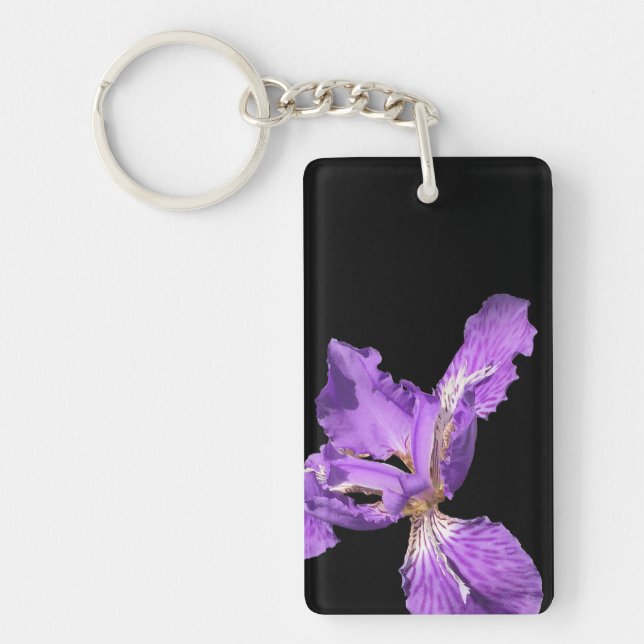 Iris Lila Schlüsselanhänger (Vorderseite)
