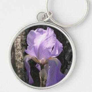 Iris-lila Schlüsselanhänger