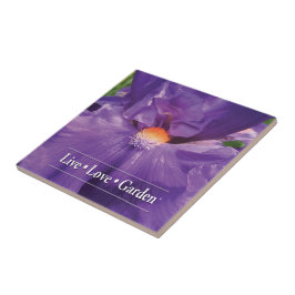 Iris Live Liebe Garden 4,25" Keramik Foto Tile Fliese