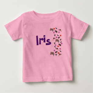 Iris, Mädchenname mit australischer Wildtierart, Baby T-shirt