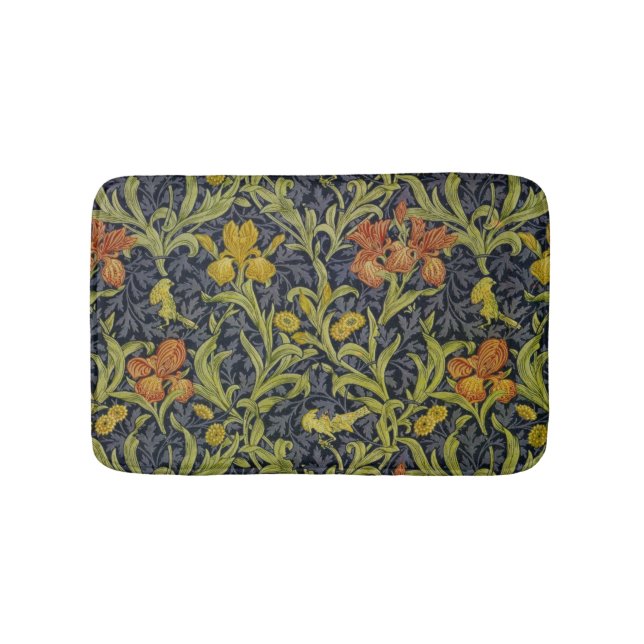 Iris-Muster (von William Morris) Badematte (Vorderseite)