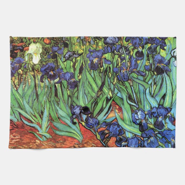 Iris par la serviette de cuisine de beaux-arts de (Horizontal)