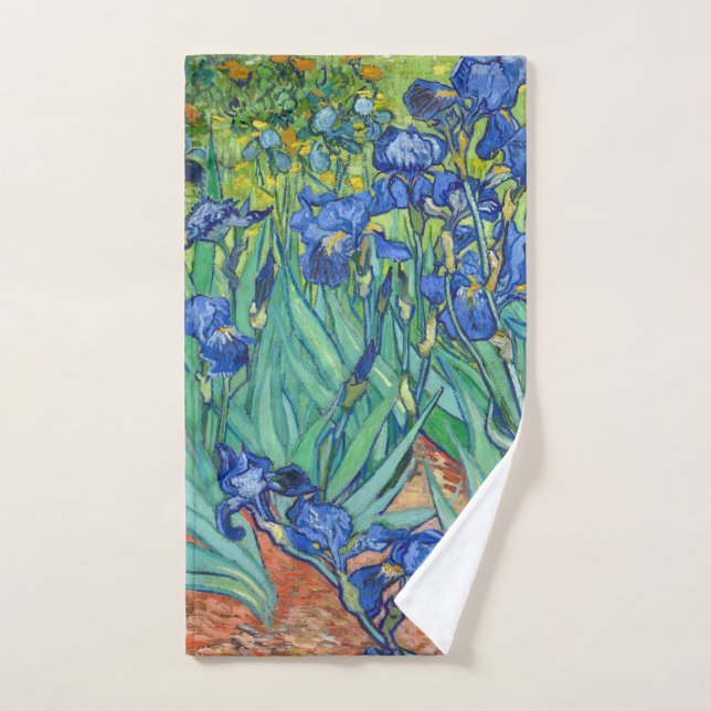 Iris par Van Gogh. (Serviette à main)