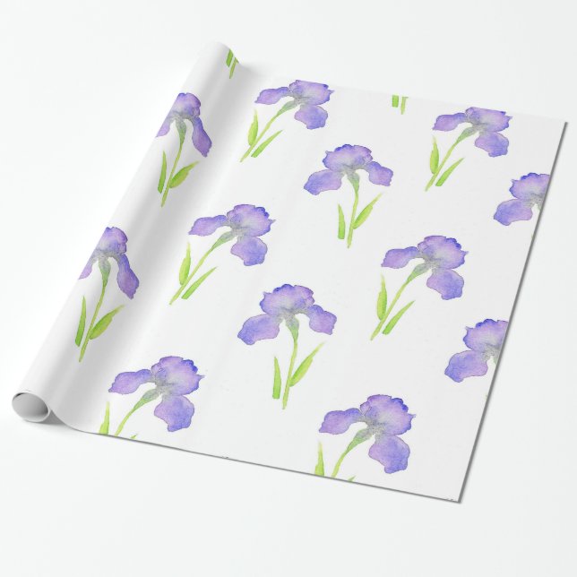Iris Pattern Geschenkpapier (Ungerollt)
