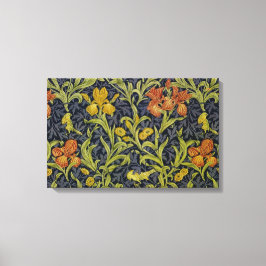 Iris Pattern (von William Morris) Leinwanddruck