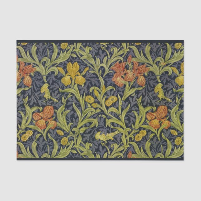 Iris Pattern (von William Morris) Seidenpapier (Vorderseite)