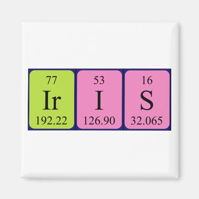 Iris-Periodenmagnet Magnet (Vorne)