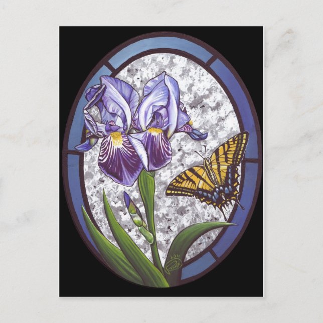 Iris Postkarte (Vorderseite)
