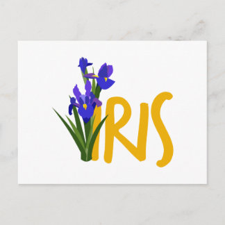 Iris Postkarte