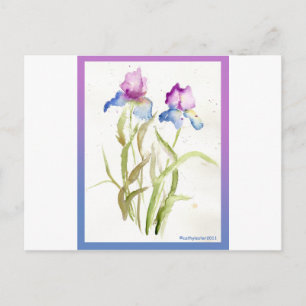 Iris Postkarte