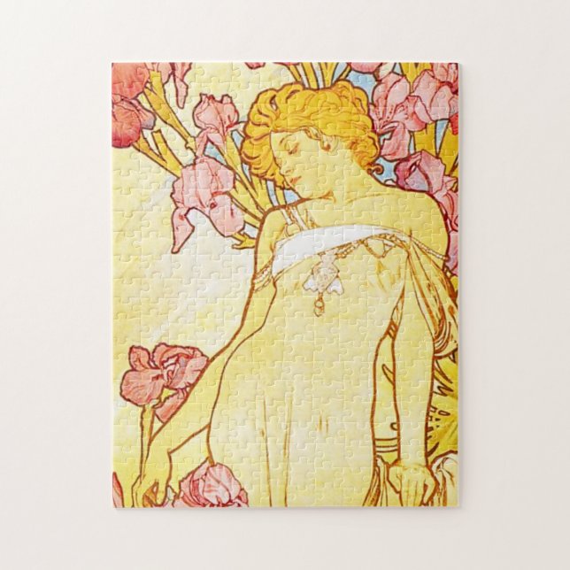 Iris-Puzzlespiel Alphonse Mucha (Vertikal)