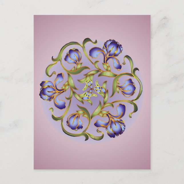 Iris Ring Postkarte (Vorderseite)
