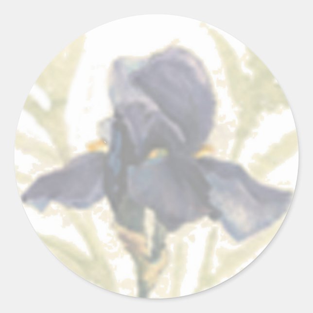 Iris Runder Aufkleber (Vorderseite)