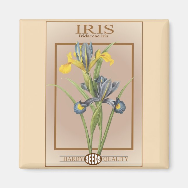 Iris-Samenpackung Magnet (Vorne)