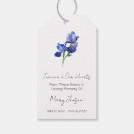 Iris-Samenpackungs-Beerdigungsgeschenk-Tags Geschenkanhänger