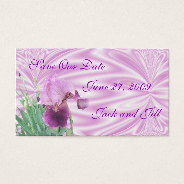 Iris Save the Date Karte anpassen (Vorderseite)