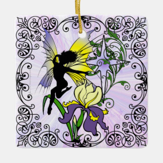 Iris Shadow Fairy Keramikornament