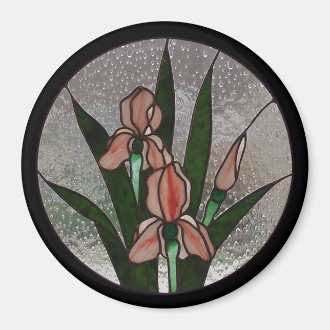 Iris Stains Glass Magnet (Vorne)