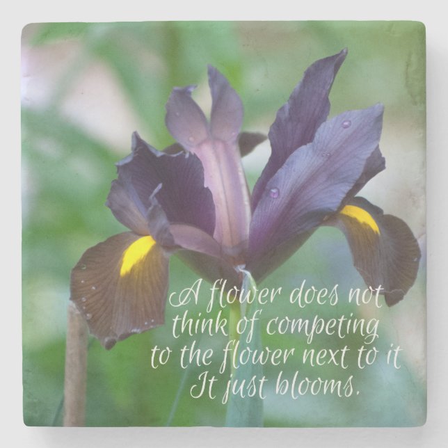 Iris Steinuntersetzer (Vorderseite)