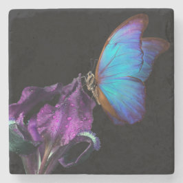 Iris und Butterfly Steinuntersetzer