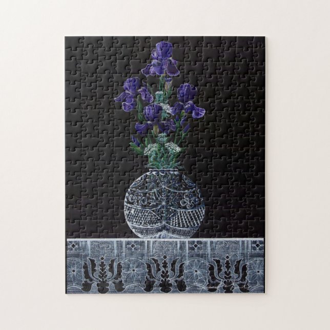 Iris und Spitzenpuzzle (Vertikal)