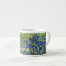 Iris Van Gogh Vintag Floral Art Blume Monogram Espressotasse