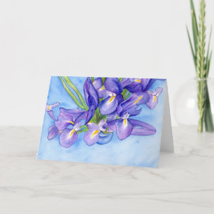 "Iris Vase"-Grafikkarte Karte