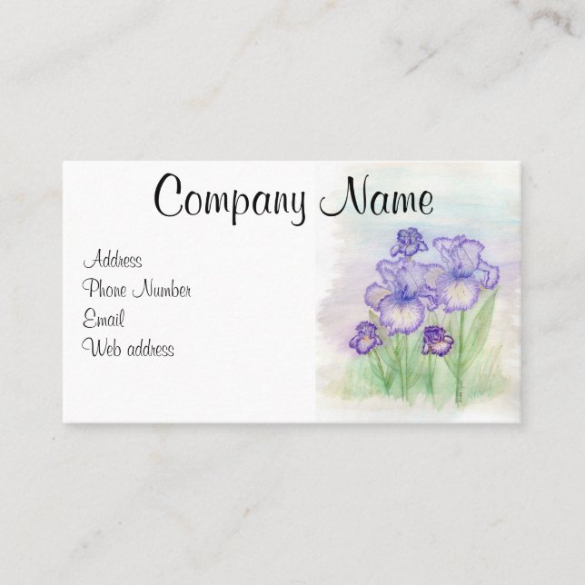 Iris-Visitenkarten Visitenkarte (Vorderseite)