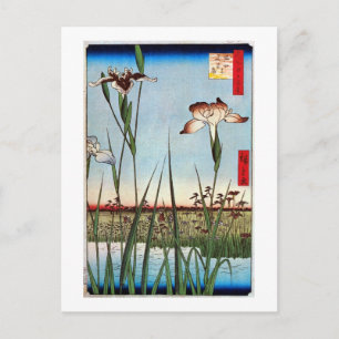 Iris von Edo, Hiroshige Postkarte