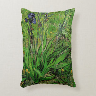 Iris von Vincent van Gogh, Vintage Gartenblumen Dekokissen