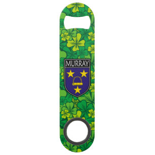 Irisch - Clan Murray Wappen & Kleeblatt Speed Flaschenöffner