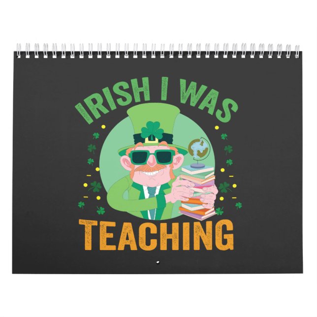 Irisch, das ich unterrichtete Funny St Patrick's G Kalender (Titelbild)