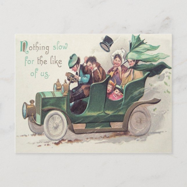 Irisch-Familienkarte Postkarte (Vorderseite)