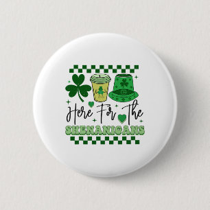 Irisch Grün St Patricks Day Shamrock Irland St Pat Button
