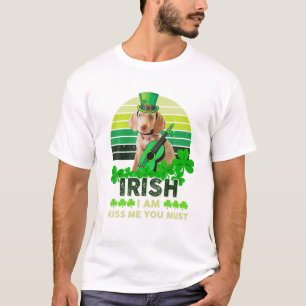 Irisch Ich bin Kiss Me Du Must Funny Ghitar Dackel T-Shirt