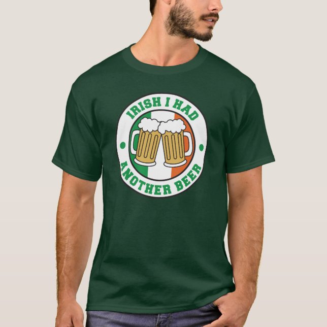Irisch, ich hatte Bierflagge in Irland T-Shirt (Vorderseite)