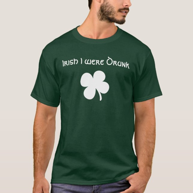 Irisch Ich war Betrunkenes Shirt (dunkel) (Vorderseite)