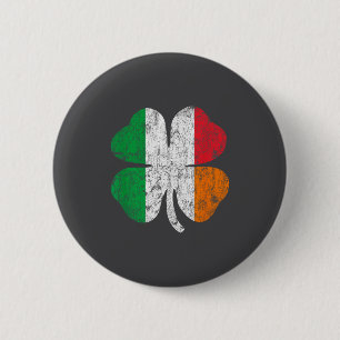 Irisch Italienische Flagge Italien Irland St Patri Button