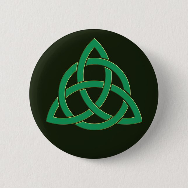 Irisch-keltisches Erbe - Der Dreifaltigkeitsknoten Button (Vorderseite)