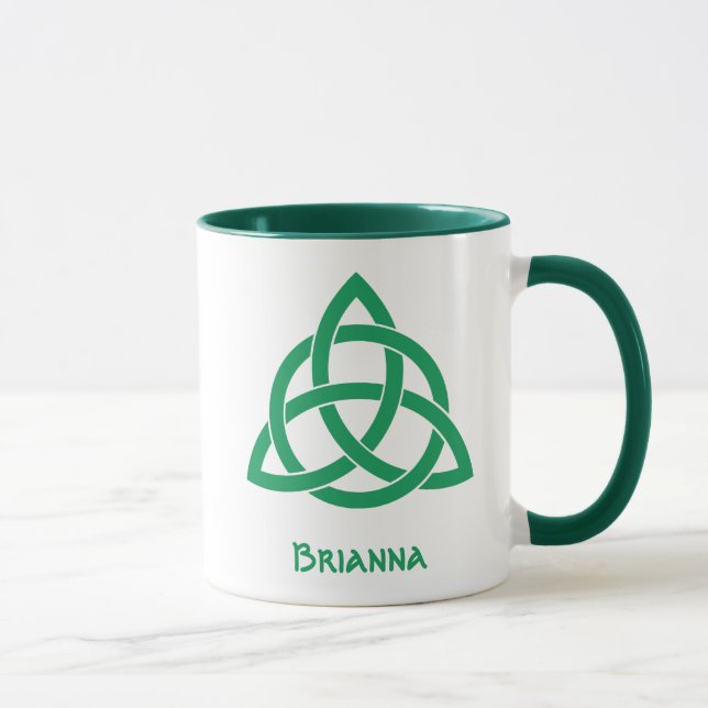 Irisch-keltisches Erbe - Der Dreifaltigkeitsknoten Tasse (Rechts)